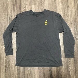 Jordan Jumpman Air Flight Chicago New York Basketball Graphic Long Sleeve TShirt